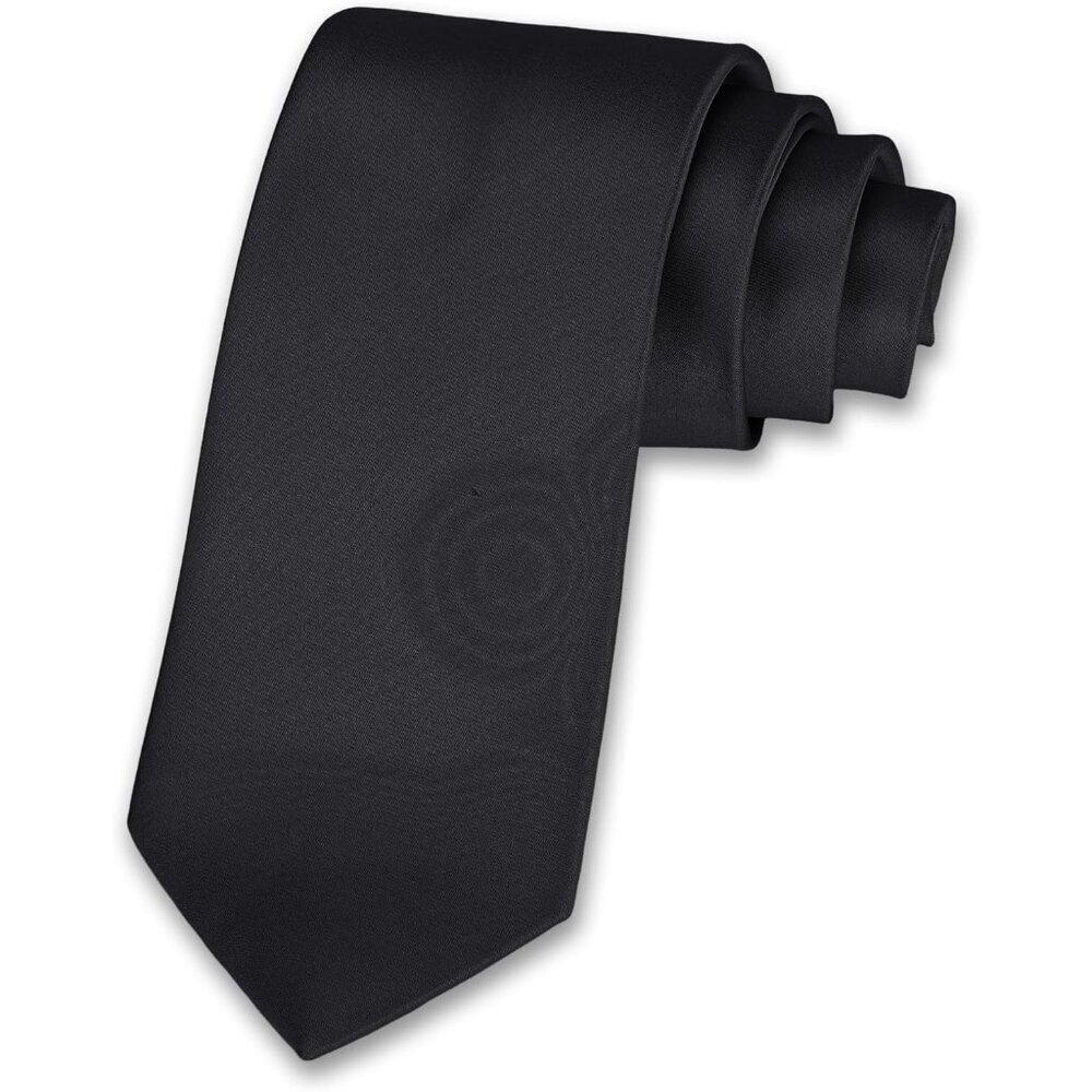 Men's Black Solid Color 8 Cm (3.15in) Polyester Formal Neck Ties